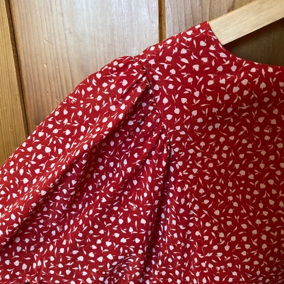 CHRISTMAS Madewell red and white mini dress - Picture 6 of 6